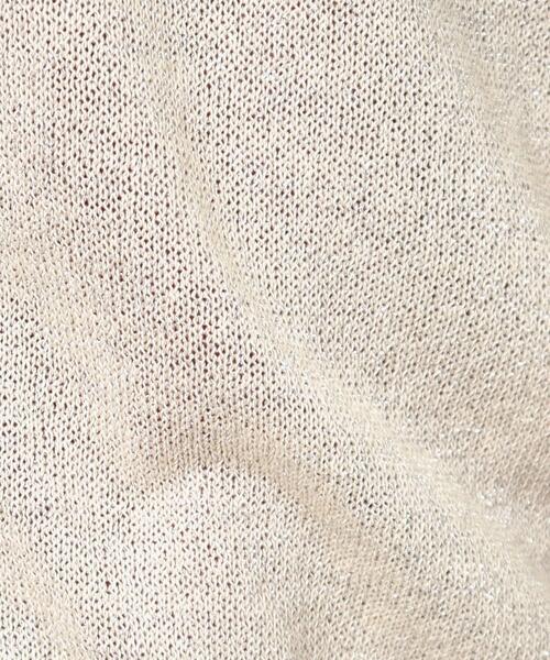 grove（グローブ）の「◆上品なトレンド感を演出してくれるVネックラメカーディガン（カーディガン/ボレロ・レディース・ブラック/アイボリー/ナチュラル・02/03/01）」の10枚目の写真