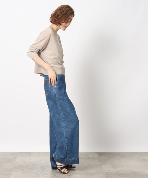 grove（グローブ）の「◆上品なトレンド感を演出してくれるVネックラメカーディガン（カーディガン/ボレロ・レディース・ブラック/アイボリー/ナチュラル・02/03/01）」の19枚目の写真