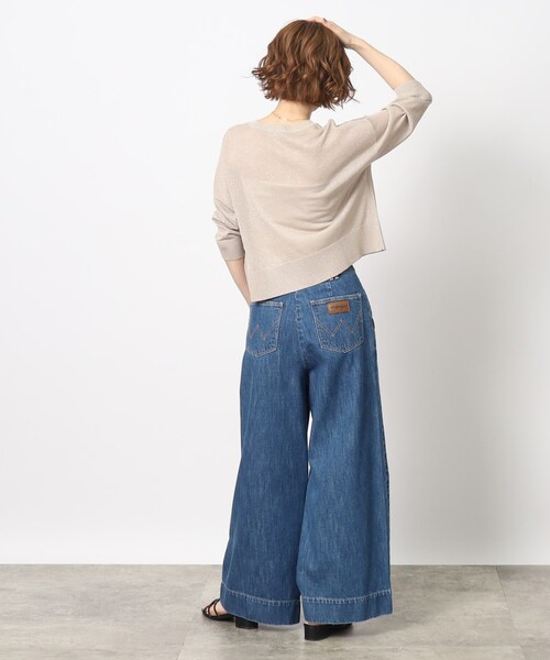 grove（グローブ）の「◆上品なトレンド感を演出してくれるVネックラメカーディガン（カーディガン/ボレロ・レディース・ブラック/アイボリー/ナチュラル・02/03/01）」の20枚目の写真