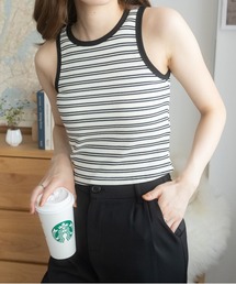 ボーダーアメスリタンクトップ