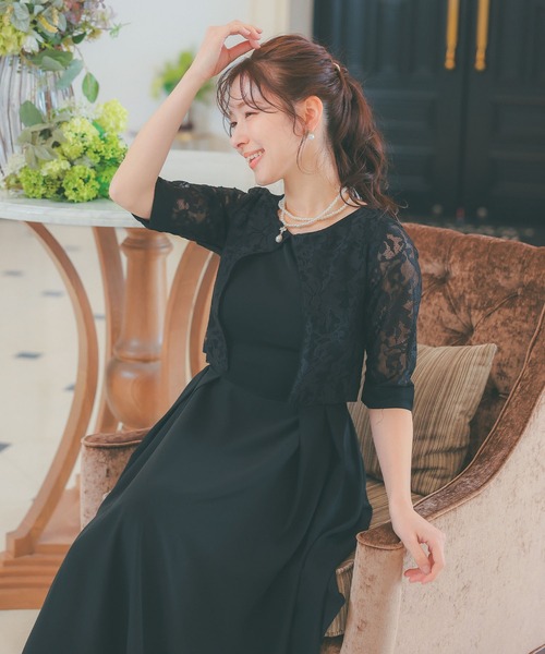 EPoca 黒 ドレープデザイン パーティードレス サイズ38 EPoca 黒 ドレープデザイン パーティードレス サイズ38 EPoca 黒