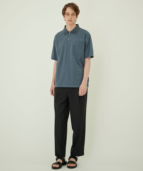 UNITED TOKYO(ユナイテッドトウキョウ)の「テクノラマPOLOシャツ(半袖)(ポロシャツ・メンズ・ブラック/グレー/ライトブルーグレー・1/2)」の5枚目の写真
