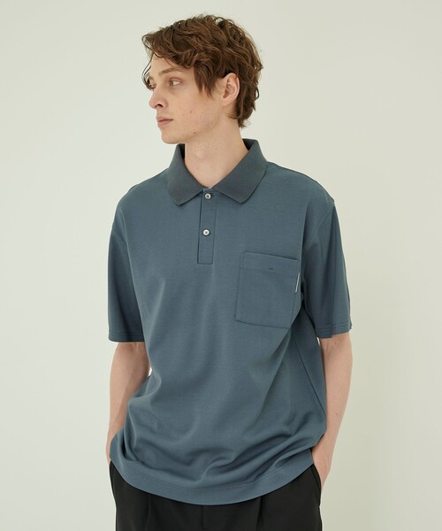 UNITED TOKYO(ユナイテッドトウキョウ)の「テクノラマPOLOシャツ(半袖)(ポロシャツ・メンズ・ブラック/グレー/ライトブルーグレー・1/2)」の8枚目の写真