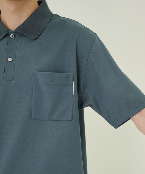 UNITED TOKYO(ユナイテッドトウキョウ)の「テクノラマPOLOシャツ(半袖)(ポロシャツ・メンズ・ブラック/グレー/ライトブルーグレー・1/2)」の13枚目の写真