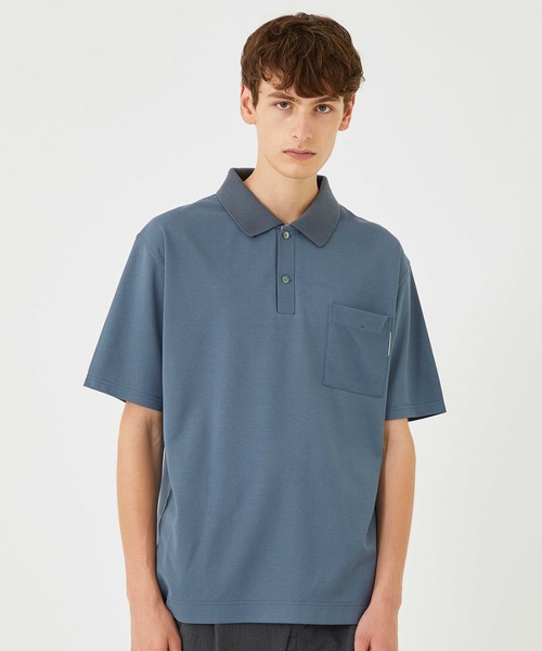 UNITED TOKYO(ユナイテッドトウキョウ)の「テクノラマPOLOシャツ(半袖)(ポロシャツ・メンズ・ブラック/グレー/ライトブルーグレー・1/2)」の3枚目の写真