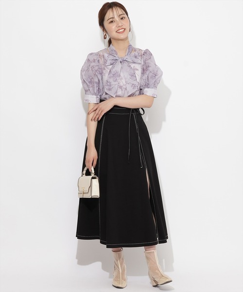 Willselection ​ウィルセレクション デニムスカート ​ WILLSELECTION（ウィルセレクション）の「裾オーガンジーデニム