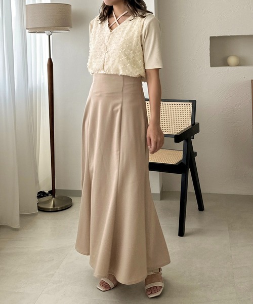 apres jour clair（アプレジュールクレア）の「【apres jour clair】シャギータンク【ZOZOTOWN限定アイテム】（タンクトップ・レディース・ブラック/アイボリー・X-LARGE/フリー）」の5枚目の写真