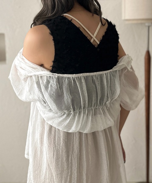 apres jour clair（アプレジュールクレア）の「【apres jour clair】シャギータンク【ZOZOTOWN限定アイテム】（タンクトップ・レディース・ブラック/アイボリー・X-LARGE/フリー）」の14枚目の写真