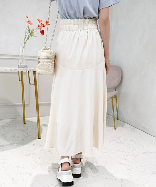 mmeeme スカート ビジュー M me eme／【sale】Waist bijou pleated skirt (eme10432) | All
