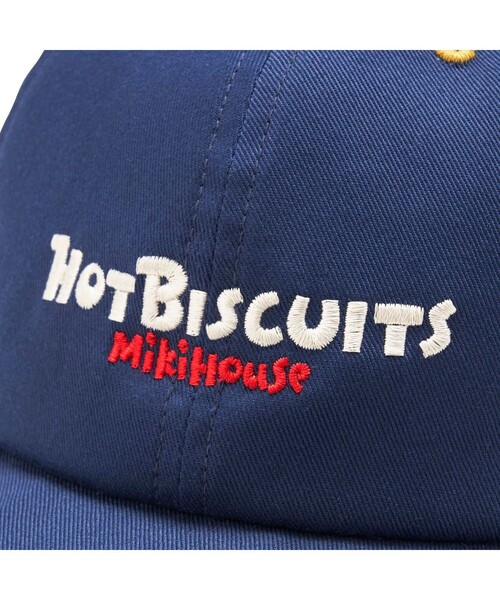 HOT BISCUITS(ホットビスケッツ)の「バイカラー ロゴキャップ(キャップ・キッズ・アイボリー/ネイビー・L(52-54cm)/M(50-52cm)/S(48-50cm)/SS(46-48cm))」の4枚目の写真