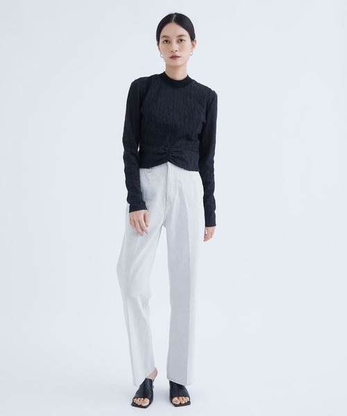 PHOTOCOPIEU（フォトコピュー）の「【PHOTOCOPIEU/フォトコピュー】HI-WEST DENIM PANTS/ハイウエストデニムパンツ/ジーンズ（デニムパンツ・レディース・オフホワイト・36/38）」の8枚目の写真