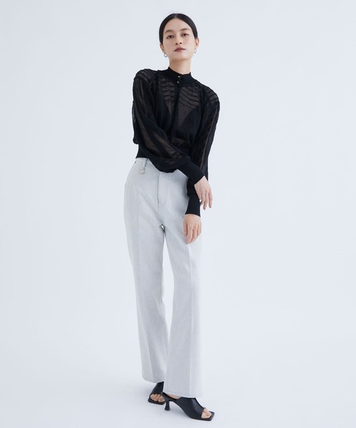 PHOTOCOPIEU（フォトコピュー）の「【PHOTOCOPIEU/フォトコピュー】HI-WEST DENIM PANTS/ハイウエストデニムパンツ/ジーンズ（デニムパンツ・レディース・オフホワイト・36/38）」の6枚目の写真