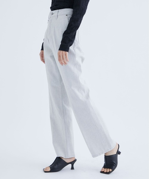 PHOTOCOPIEU（フォトコピュー）の「【PHOTOCOPIEU/フォトコピュー】HI-WEST DENIM PANTS/ハイウエストデニムパンツ/ジーンズ（デニムパンツ・レディース・オフホワイト・36/38）」の3枚目の写真