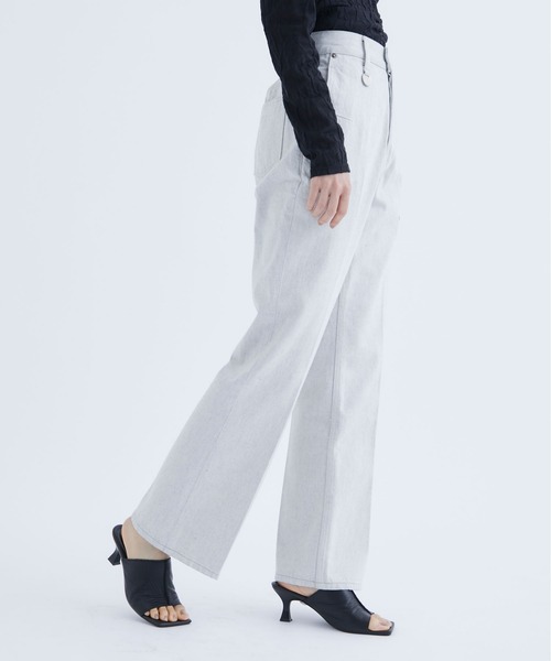 PHOTOCOPIEU（フォトコピュー）の「【PHOTOCOPIEU/フォトコピュー】HI-WEST DENIM PANTS/ハイウエストデニムパンツ/ジーンズ（デニムパンツ・レディース・オフホワイト・36/38）」の7枚目の写真