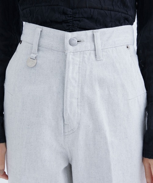 PHOTOCOPIEU（フォトコピュー）の「【PHOTOCOPIEU/フォトコピュー】HI-WEST DENIM PANTS/ハイウエストデニムパンツ/ジーンズ（デニムパンツ・レディース・オフホワイト・36/38）」の2枚目の写真