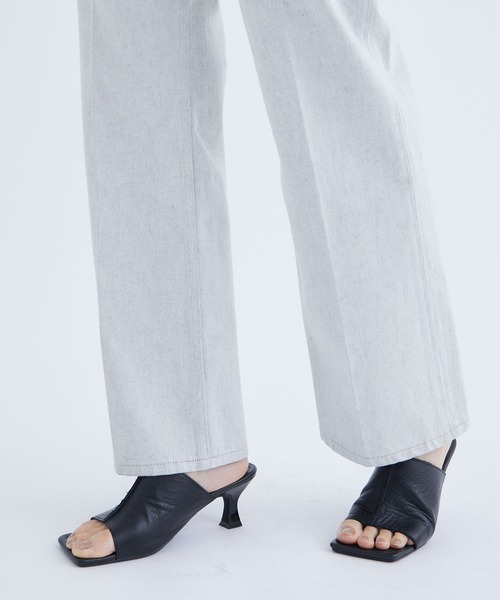 PHOTOCOPIEU（フォトコピュー）の「【PHOTOCOPIEU/フォトコピュー】HI-WEST DENIM PANTS/ハイウエストデニムパンツ/ジーンズ（デニムパンツ・レディース・オフホワイト・36/38）」の9枚目の写真