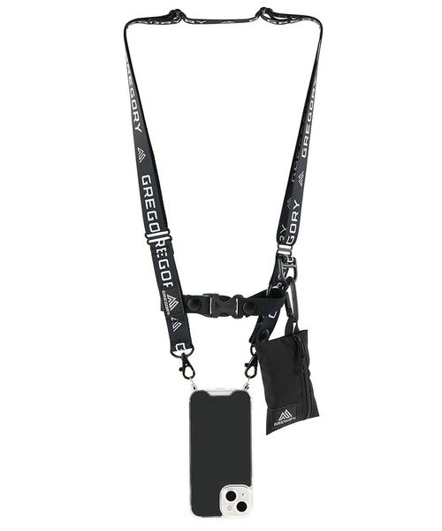 PHONE STRAP / フォーンストラップ / ブラックロゴ（スマホグッズ）｜GREGORY（グレゴリー）