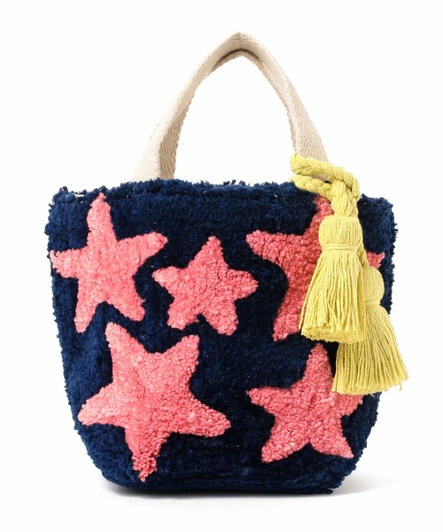 Ray BEAMS(レイビームス)の「Lilas Campbell × Ray BEAMS / 別注 スター トートバッグ(トートバッグ・レディース・ネイビー/ベージュ・ONE SIZE)」の13枚目の写真