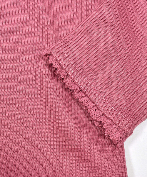 べべ　タートルネック　BeBe　ボーダー　黒　赤　ピンク ニット・セーター（ブランドベベ）（トップス｜キッズ