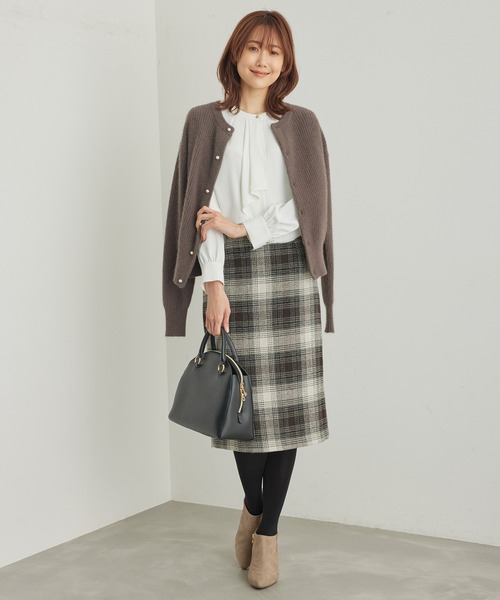 ROPE' PICNIC（ロペピクニック）の「ボウタイ風ブラウス（シャツ/ブラウス・レディース・ホワイト系その他/ホワイト/ラベンダー/チャコールグレー/ベージュ・36/38）」の10枚目の写真
