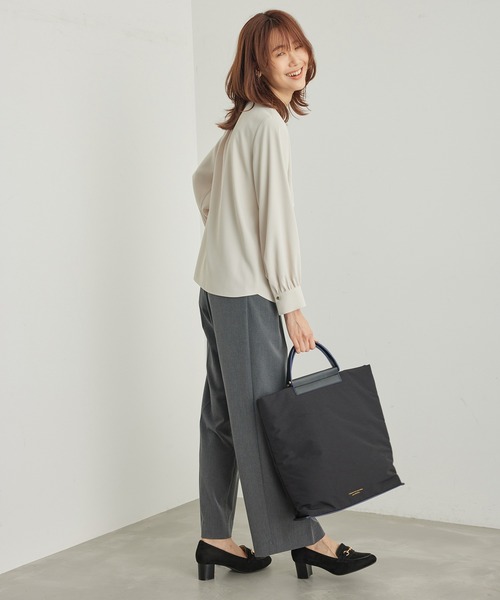 ROPE' PICNIC（ロペピクニック）の「ボウタイ風ブラウス（シャツ/ブラウス・レディース・ホワイト系その他/ホワイト/ラベンダー/チャコールグレー/ベージュ・36/38）」の21枚目の写真
