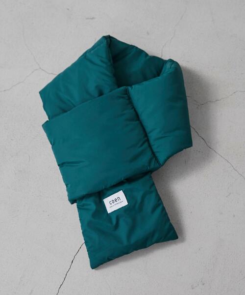 coen(コーエン)の「パディングカラーマフラー(マフラー・メンズ・パープル/ブラック/オレンジ/ベージュ/グレー/ダークグリーン・FREE)」の1枚目の写真