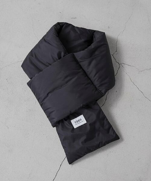 coen(コーエン)の「パディングカラーマフラー(マフラー・メンズ・パープル/ブラック/オレンジ/ベージュ/グレー/ダークグリーン・FREE)」の7枚目の写真