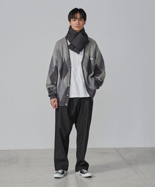 coen(コーエン)の「パディングカラーマフラー(マフラー・メンズ・パープル/ブラック/オレンジ/ベージュ/グレー/ダークグリーン・FREE)」の9枚目の写真