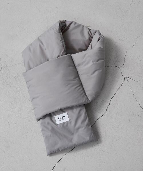 coen(コーエン)の「パディングカラーマフラー(マフラー・メンズ・パープル/ブラック/オレンジ/ベージュ/グレー/ダークグリーン・FREE)」の10枚目の写真