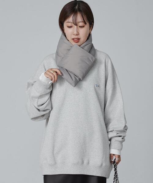 coen(コーエン)の「パディングカラーマフラー(マフラー・メンズ・パープル/ブラック/オレンジ/ベージュ/グレー/ダークグリーン・FREE)」の11枚目の写真