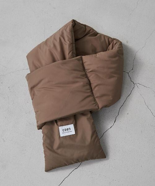 coen(コーエン)の「パディングカラーマフラー(マフラー・メンズ・パープル/ブラック/オレンジ/ベージュ/グレー/ダークグリーン・FREE)」の12枚目の写真
