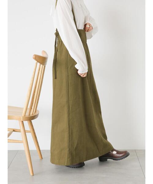 ehka sopo（エヘカソポ）の「ハイウエストスカート（スカート・レディース・カーキ/ブラック/ライトベージュ・F）」の18枚目の写真