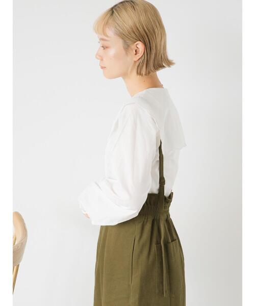 ehka sopo（エヘカソポ）の「ハイウエストスカート（スカート・レディース・カーキ/ブラック/ライトベージュ・F）」の16枚目の写真