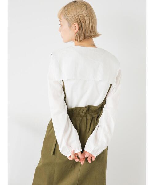 ehka sopo（エヘカソポ）の「ハイウエストスカート（スカート・レディース・カーキ/ブラック/ライトベージュ・F）」の15枚目の写真