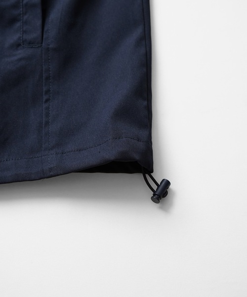 24SS セットアップ対応 スタンドネック 裾ひもドロスト フルジップナイロンテックベスト【Confirm】（ベスト）｜Confirm（コンファーム）