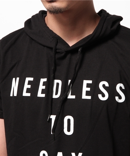 WEGO（ウィゴー）の「WEGO/プリントカットプルパーカー（Tシャツ/カットソー・メンズ・ホワイト系その他/ブラック/ブラック系その他/ホワイト・LARGE/MEDIUM）」の10枚目の写真