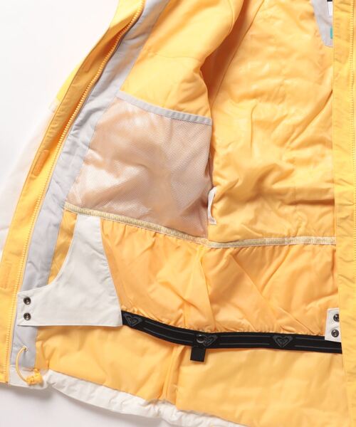 ROXY（ロキシー）の「RITUAL JK/ロキシー防水透湿レトロデザインファンクションスキースノーボードジャケット（スポーツグッズ・レディース・イエロー/グリーン・SMALL/MEDIUM/LARGE）」の4枚目の写真