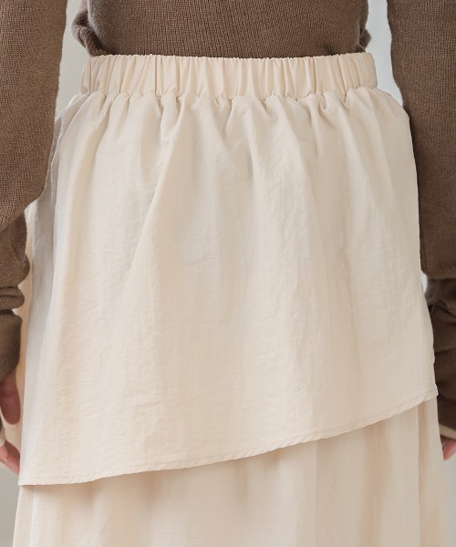 Bab（バブ）の「ティアードボリュームスカート（スカート・レディース・ブラック/ベージュ/ブルー・S/M）」の14枚目の写真