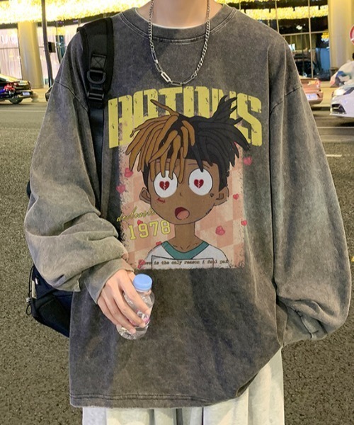 90s 00s ヴィンテージ ストライプ 総柄 フーディー ロンt 古着 レトロ 古着 90s MLB NY Yankees ヤンキース ストライプ ヘンリーネック