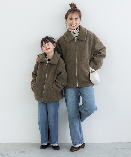 セール】ステンカラーボアブルゾン（ブルゾン）｜coca（coca）（コカ