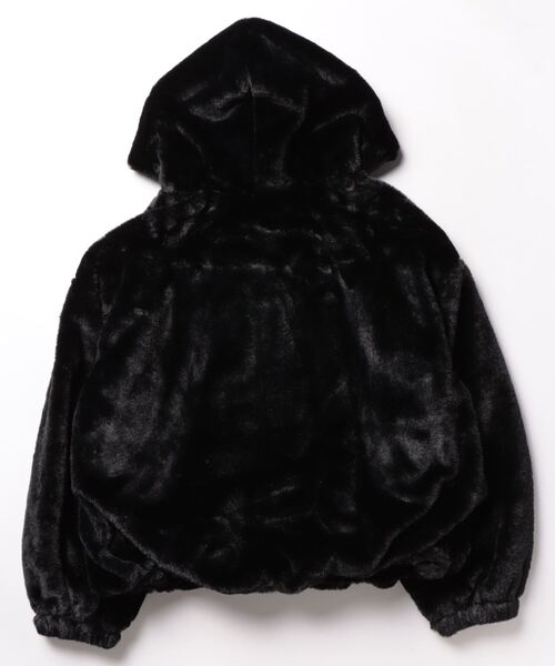 HONEYSUCKLE ROSE（ハニーサックルローズ）の「【HONEYSUCKLE ROSE】フェイクファーＺＩＰアウター（その他アウター・レディース・オフホワイト/グレー/ブラック・M/L）」の4枚目の写真