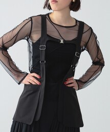 RBS | RBS / チュール コード クルーネック トップス(Tシャツ/カットソー)