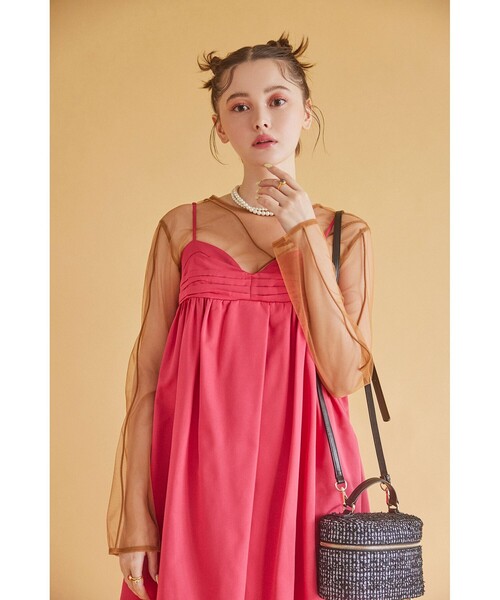 RBS(アールビーエス)の「RBS / チュール コード クルーネック トップス(Tシャツ/カットソー・レディース・ダークブラウン/ブラック・ONE SIZE)」の19枚目の写真