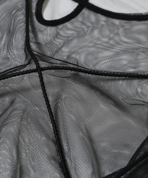 RBS(アールビーエス)の「RBS / チュール コード クルーネック トップス(Tシャツ/カットソー・レディース・ダークブラウン/ブラック・ONE SIZE)」の12枚目の写真