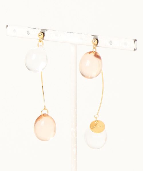tone(トーン)の「【Chesara】キャンディドロップピアス(MA)(ピアス(両耳用)・レディース・ネイビー/ブラウン/オリーブ/イエロー・FREE)」の12枚目の写真