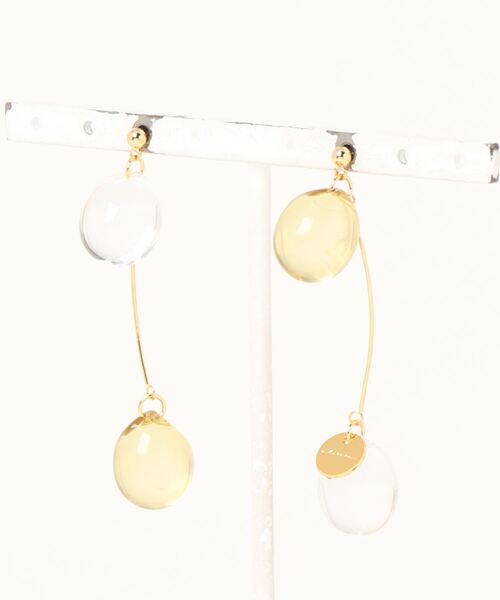 tone(トーン)の「【Chesara】キャンディドロップピアス(MA)(ピアス(両耳用)・レディース・ネイビー/ブラウン/オリーブ/イエロー・FREE)」の13枚目の写真