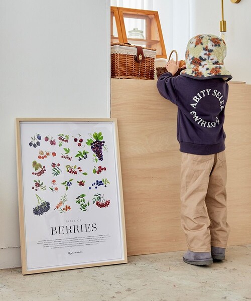 aBity select（アビティセレクト）の「両面プリント サークルロゴトレーナー（スウェット・キッズ・アイボリー/レンガ/サックスブルー/チャコールグレー・90/110/100/120）」の15枚目の写真