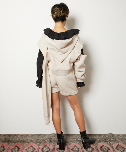 papier（パピエ）の「papier/パピエ/Broken Zipup（パーカー）」 - WEAR