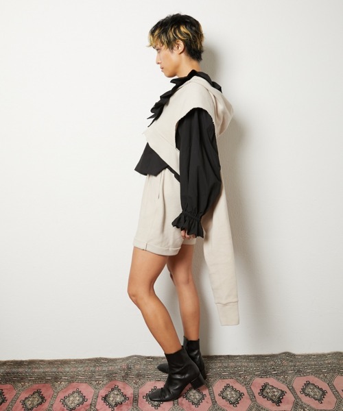 papier（パピエ）の「papier/パピエ/Broken Zipup（パーカー）」 - WEAR