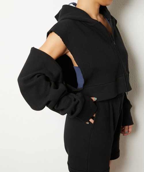 papier（パピエ）の「papier/パピエ/Broken Zipup（パーカー）」 - WEAR